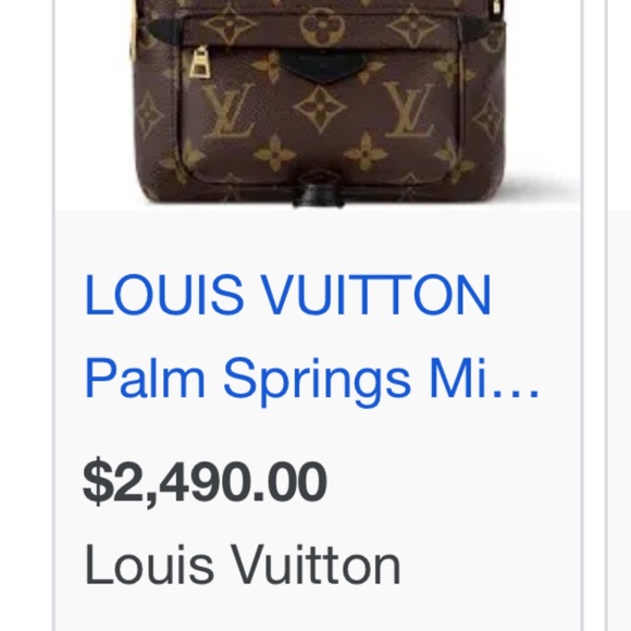 LIKE NEW Louis Vuitton Palm Springs PM Backpack
